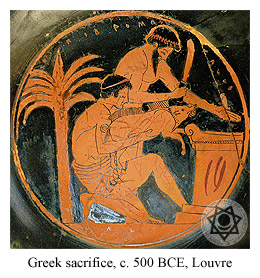 Greek sacrifice c. 500 BCE, Louvre