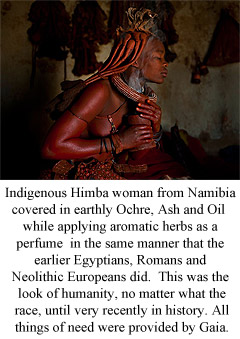 Indigenous Himba woman in Ochre.