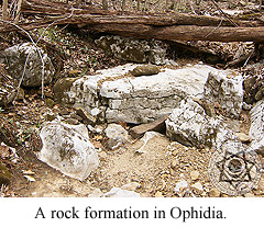 A rock formation in Ophidia.